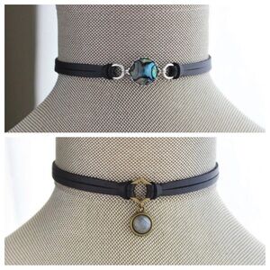 Labrodorite and Abalone choker necklaces. See closet for individual details